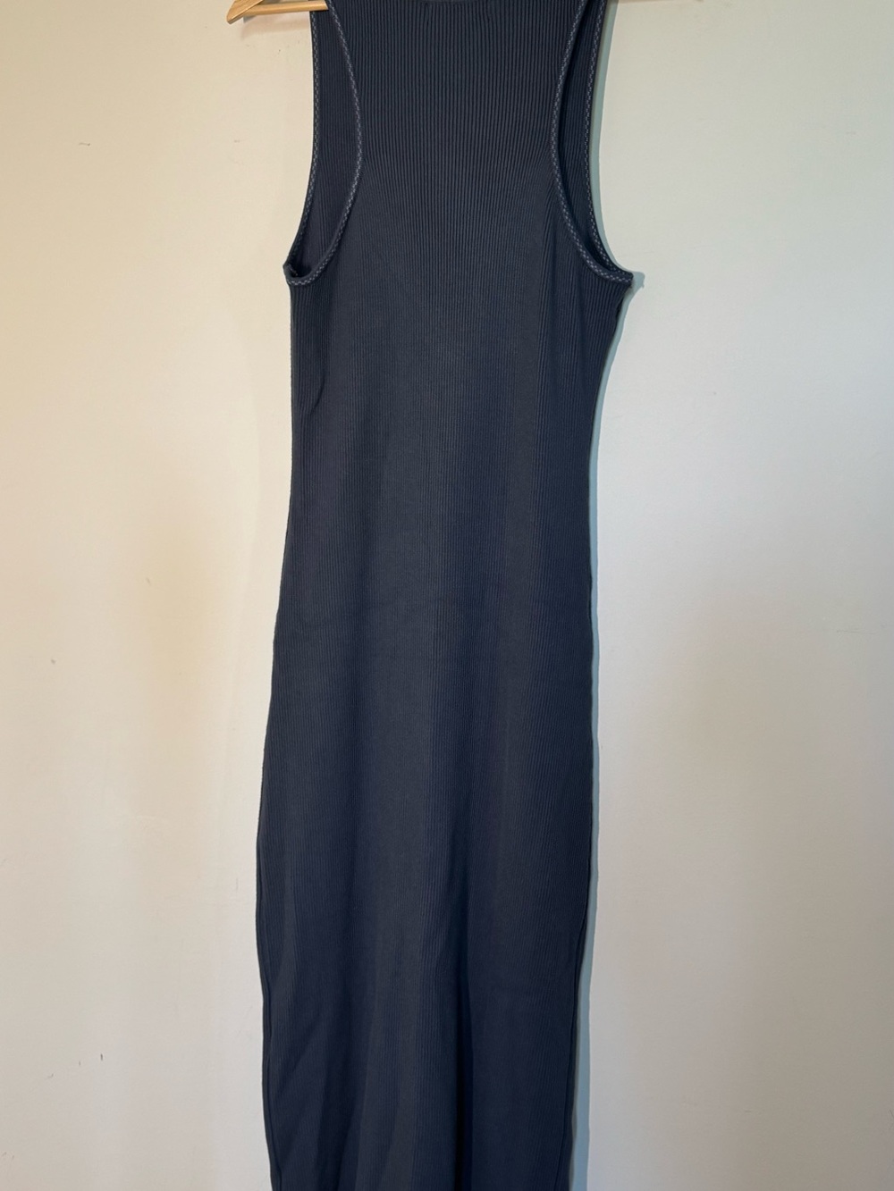 House of Harlow 1960 Luxe Essentials Ribbed Maxi Dress Large Navy NWT - Picture 6 of 8